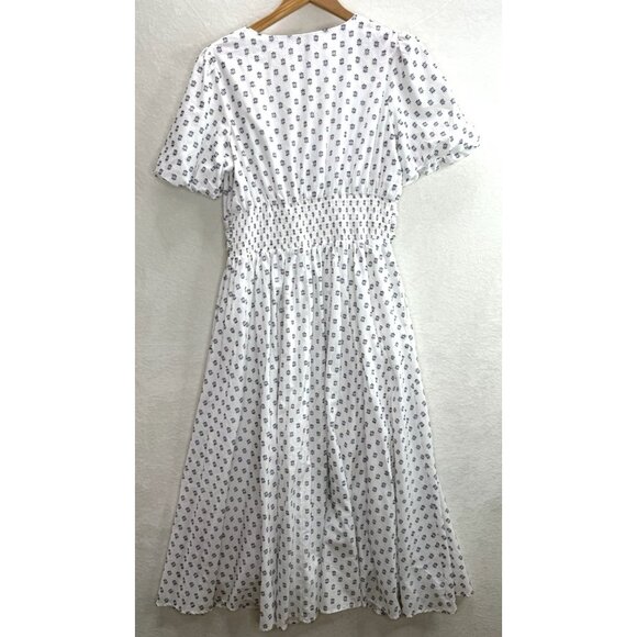 Anthropologie The Katerina Button Front Dress Textured Edition Size Large - Picture 7 of 10